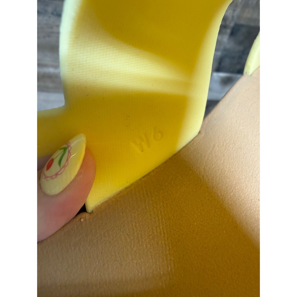 Reef Water Vista Yellow Tan Platform Sandals Womens 6 Waterproof Strappy Slide - Picture 8 of 8